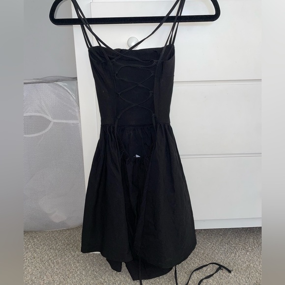 ASOS Black Mini Dress with Open Back - Picture 4 of 4